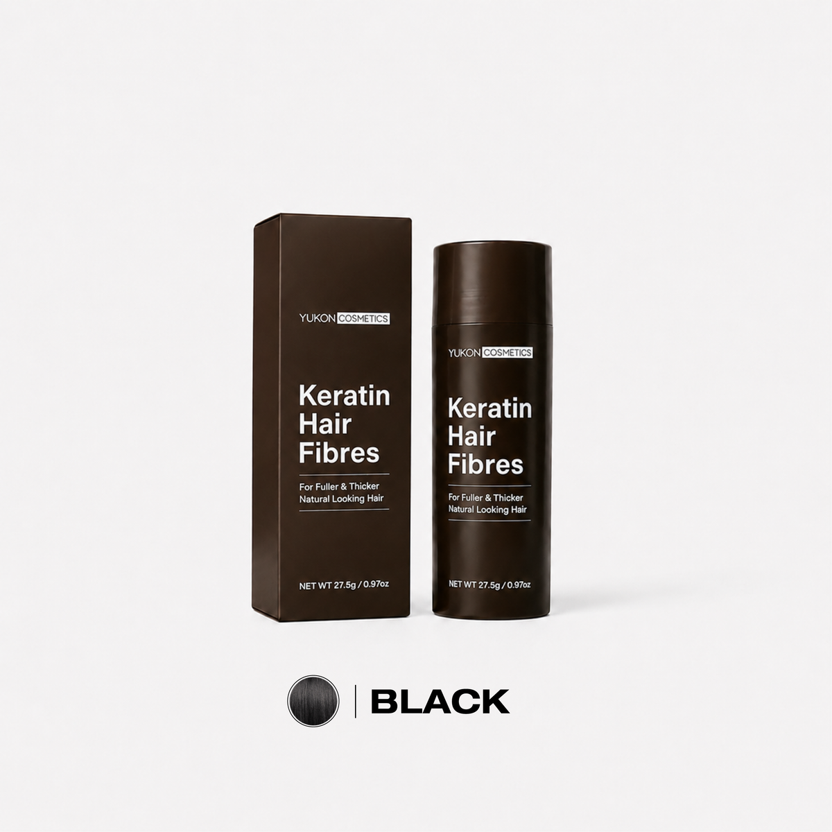 Yukon Keratin Hair Fibres Black 27.5g