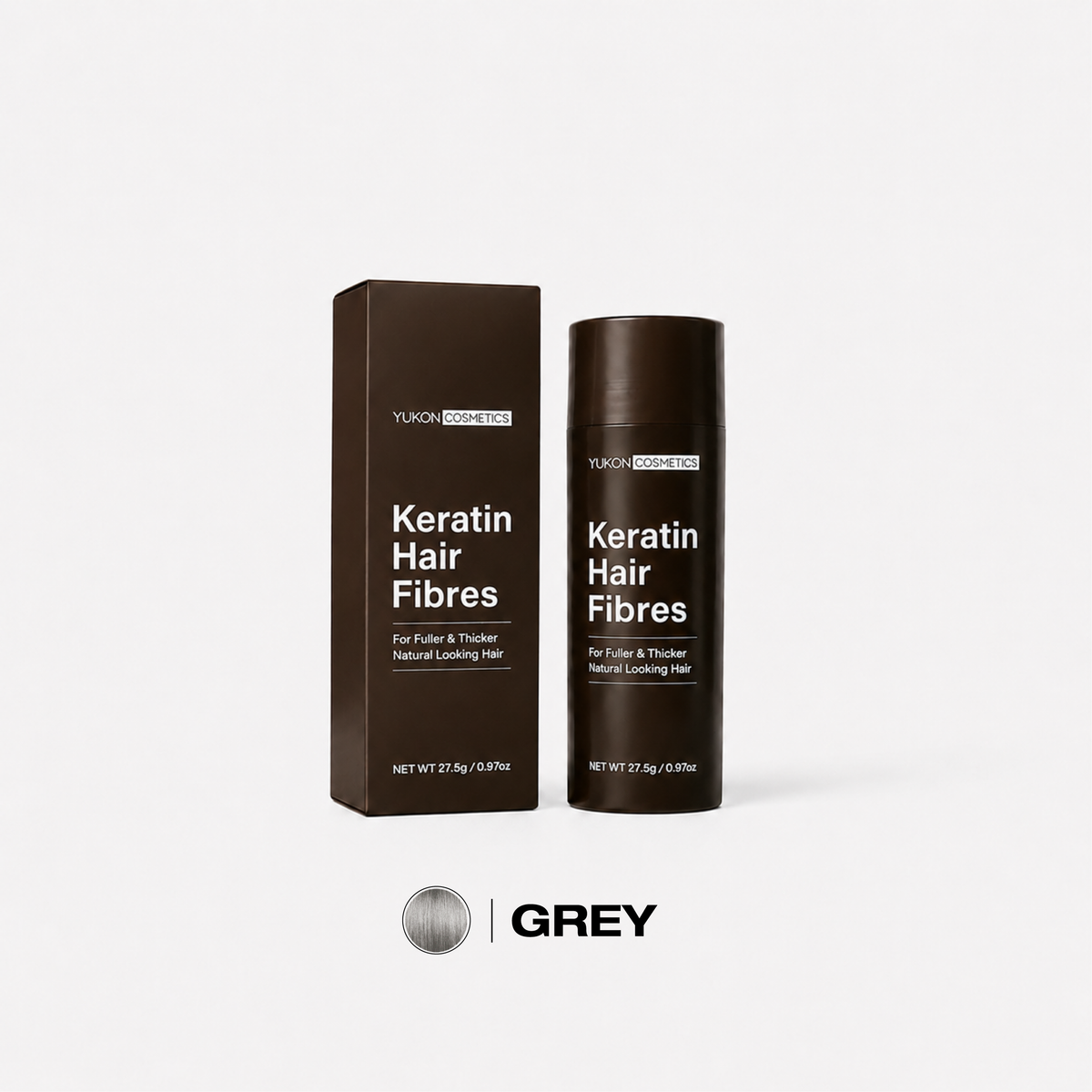 Yukon Keratin Hair Fibres Grey 27.5g