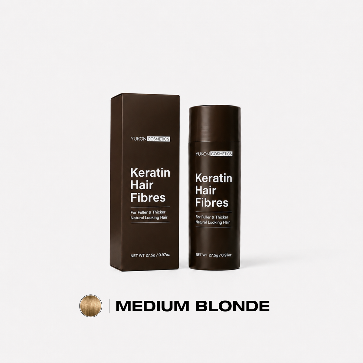 Yukon Keratin Hair Fibres Medium Blonde 27.5g