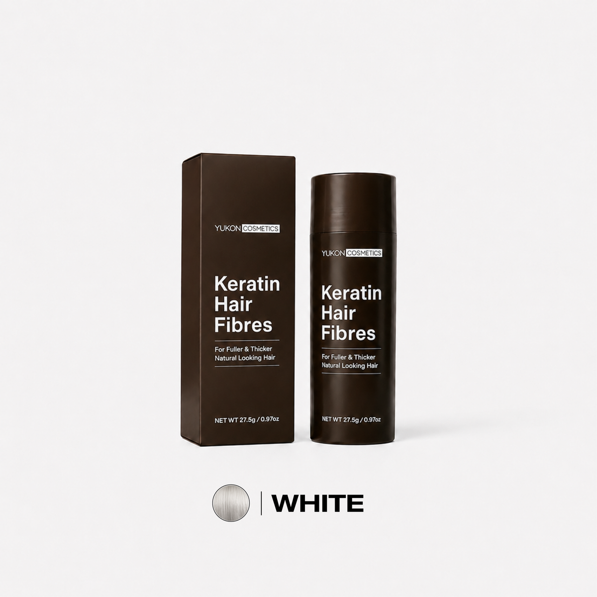 Yukon Keratin Hair Fibres White 27.5g